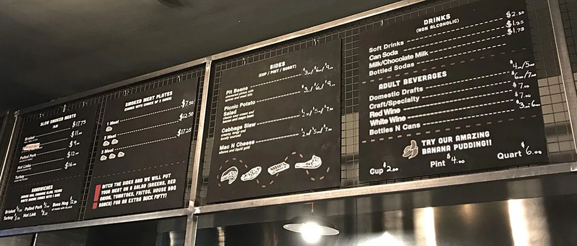 CCMM Menu Board